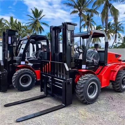 Forklift Rupa Bumi Kasar Tiang Lurus